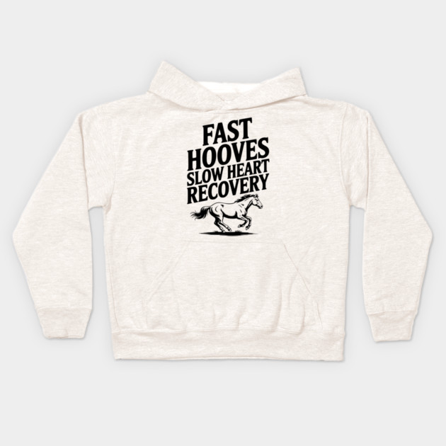 Fast Hooves, Slow Heart Recovery Kids Hoodie by Frank Ring