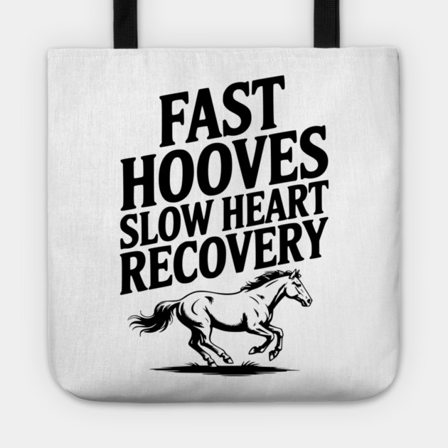Fast Hooves, Slow Heart Recovery Tote by Frank Ring
