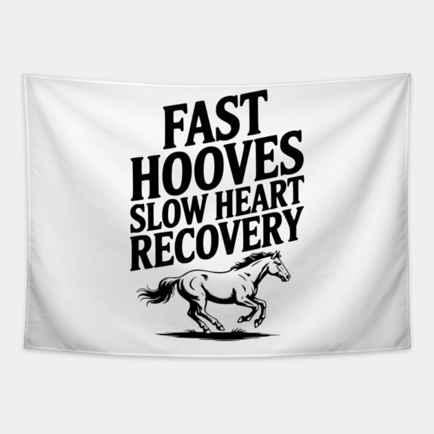 Fast Hooves, Slow Heart Recovery Tapestry by Frank Ring
