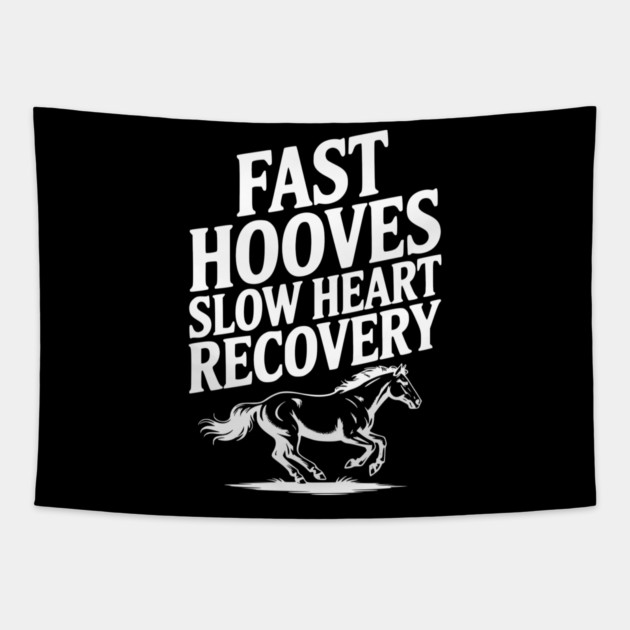 Fast Hooves, Slow Heart Recovery Tapestry by Frank Ring