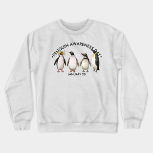 Penguin Awareness Day Crewneck Sweatshirt
