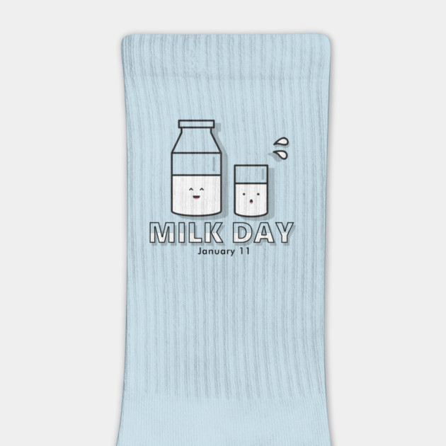 Milk Day, cute kawaii milk glass and bottle by HolidayBug