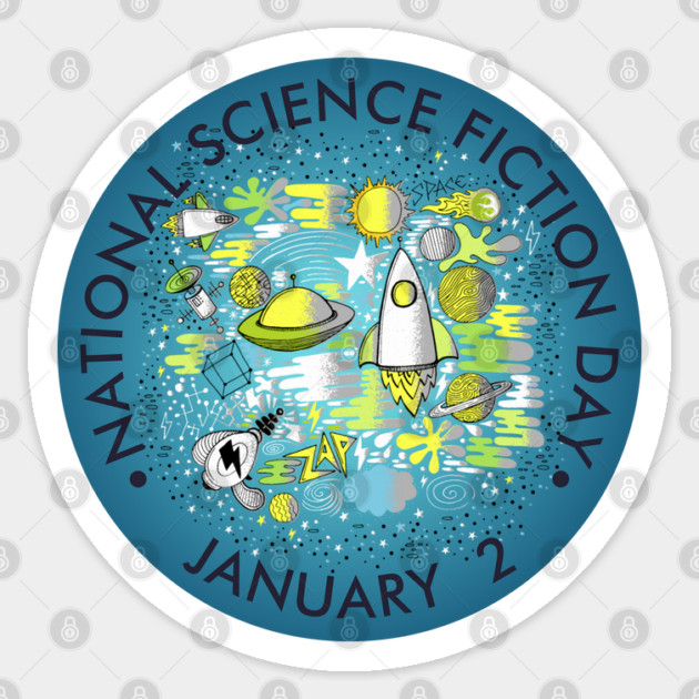 National Science Fiction Day Sticker by HolidayBug