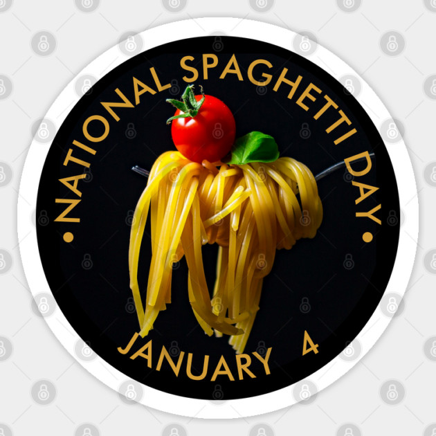 National Spaghetti Day Sticker by HolidayBug