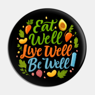 Healthy Lifestyle Fruit & Veg Heart Pin