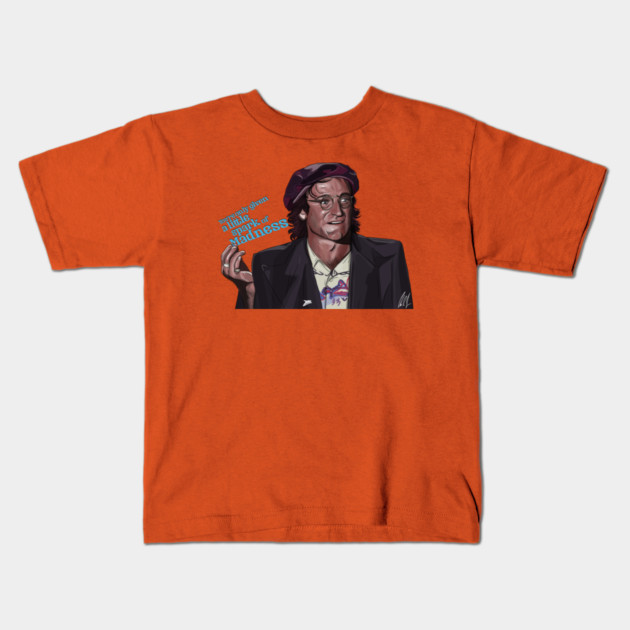 Robin Williams: a little spark of madness Kids T-Shirt by 51Deesigns