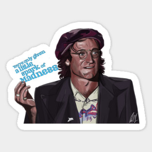 Robin Williams: a little spark of madness Sticker