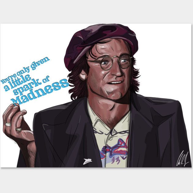 Robin Williams: a little spark of madness Wall Art by 51Deesigns