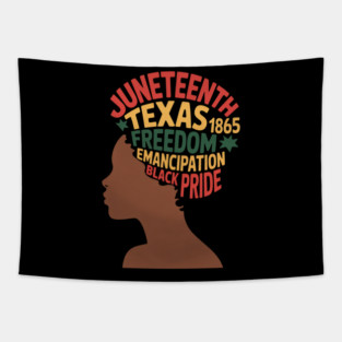 Juneteenth Word Cloud Black Freedom Black History Month Tapestry