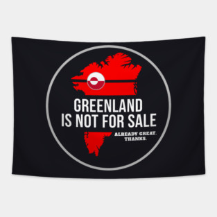Greenland Is Not For Sale Tapestry