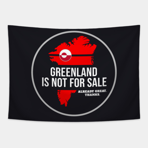 Greenland Is Not For Sale Tapestry by Charles's Store 8