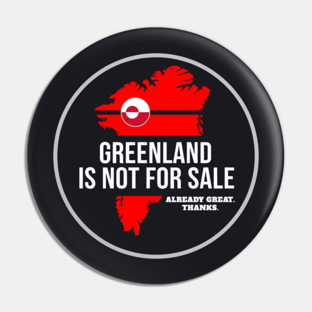 Greenland Is Not For Sale Pin by Charles's Store 8