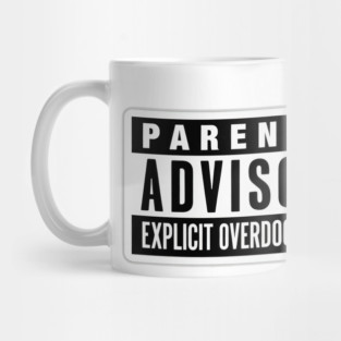 Explicit Overdog Energy Football Parental Advisory Mug