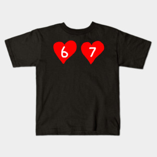 67 Love Hearts Kids T-Shirt