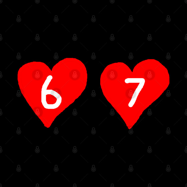 67 Love Hearts by Creatifly Graphic Tees