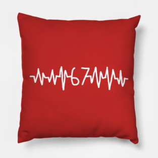 67 Heartbeat Pillow