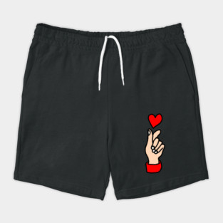 Finger Heart Gesture Shorts