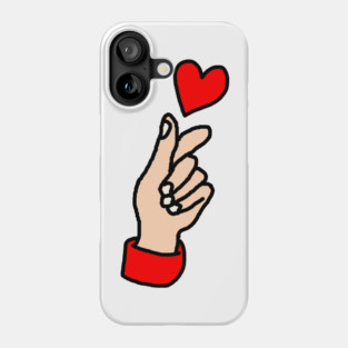 Finger Heart Gesture Phone Case