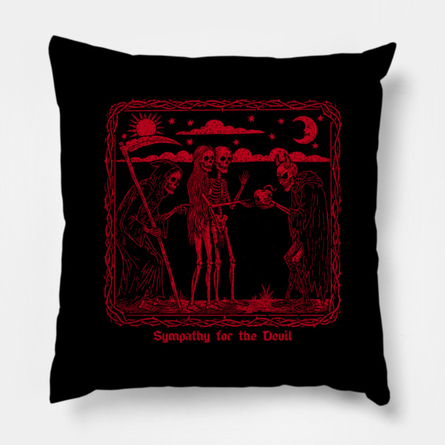 SYMPATHY FOR THE DEVIL Pillow by artslaves