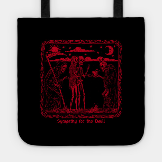 SYMPATHY FOR THE DEVIL Tote by artslaves