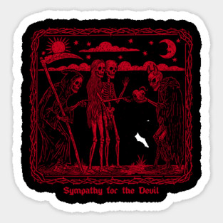 SYMPATHY FOR THE DEVIL Sticker