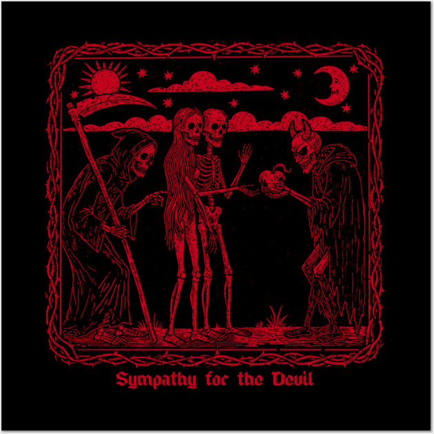 SYMPATHY FOR THE DEVIL Wall Art by artslaves