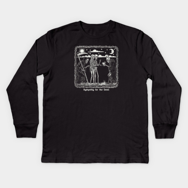 SYMPATHY FOR THE DEVIL Kids Long Sleeve T-Shirt by artslaves