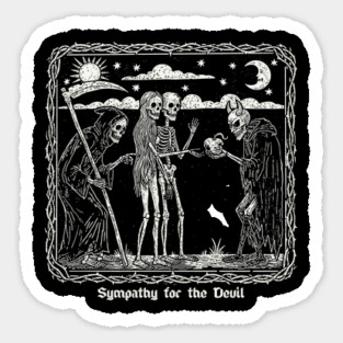 SYMPATHY FOR THE DEVIL Sticker