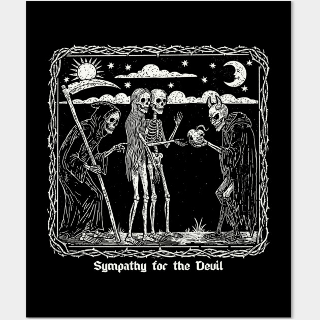 SYMPATHY FOR THE DEVIL Wall Art by artslaves