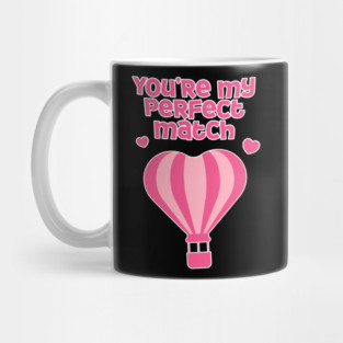 Perfect Match Cute Valentines Day Design Mug