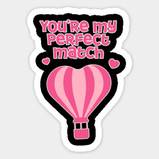 Perfect Match Cute Valentines Day Design Magnet