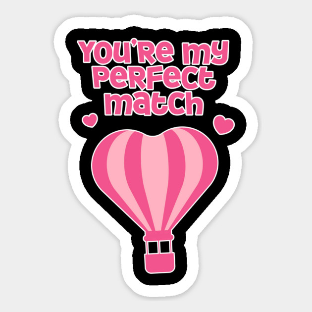Perfect Match Cute Valentines Day Design Magnet by TurnEffect