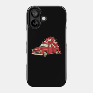 Love Hearts Vintage Truck Phone Case