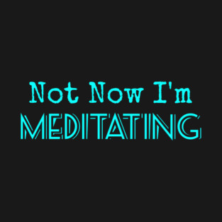 Not Now I'm Meditating T-Shirt