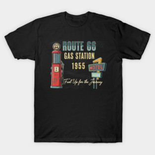 Route 66 Gas Station Retro T-Shirt