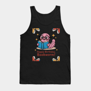 Book Worm Costume World Book Day Cute Kawaii Worm Reading Tank Top