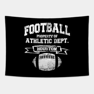 Houston Football Property Of Athletic Dept. Grunge Tapestry