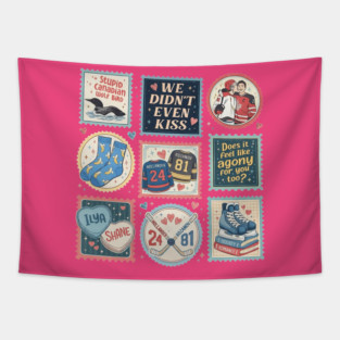 Heated Rivalry Stamps Tapestry