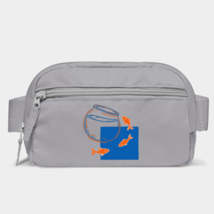 Fish Out of Water – Surreal Goldfish Displacement Art Bag