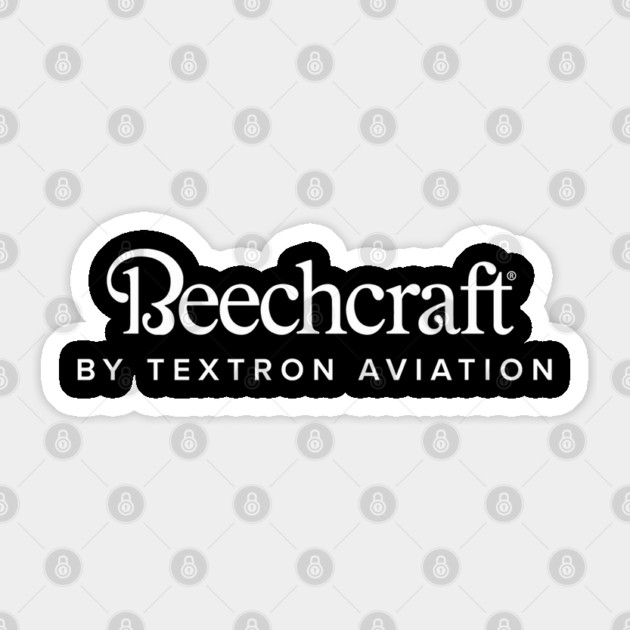 Funny Beechcraft Aircraft Aviation Sticker by James Bates