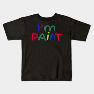 I’m Paint Matching, I Love to Finger Paint Couple Valentine Kids T-Shirt