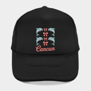 Cancun Mexico Dolphin Preppy Aesthetic Hat