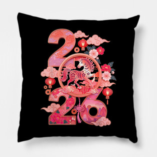 Year of The Horse 2026 Pillow