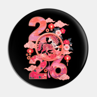 Year of The Horse 2026 Pin