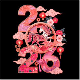Year of The Horse 2026 Posters and Art