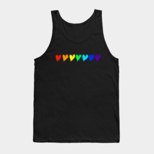 Rainbow Hearts of Love Tank Top