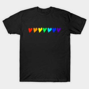 Rainbow Hearts of Love T-Shirt