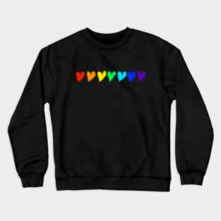 Rainbow Hearts of Love Crewneck Sweatshirt