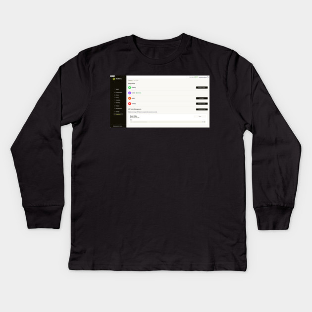 screenshot Kids Long Sleeve T-Shirt by drewreynoldssss
