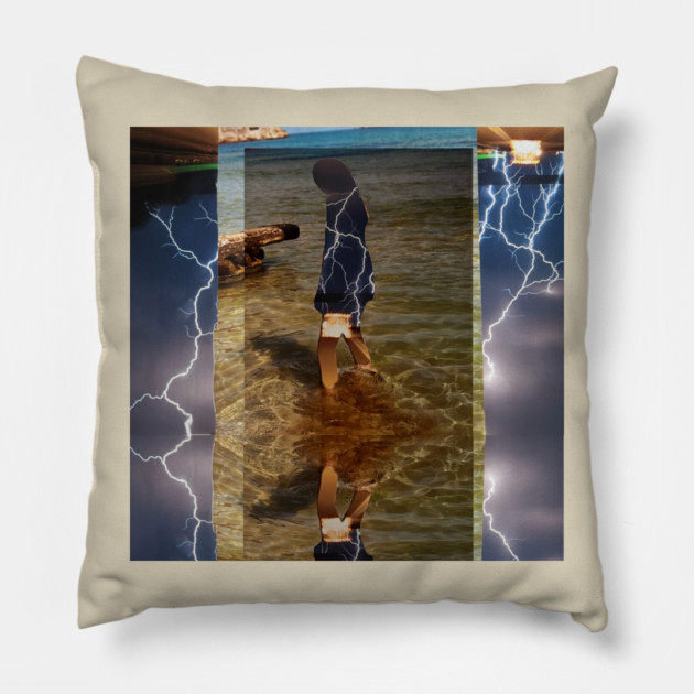 Electric girl power Pillow by Sigridur Dögg's Store